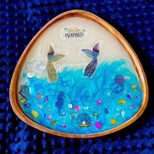 Mermaid decorative cutting board.